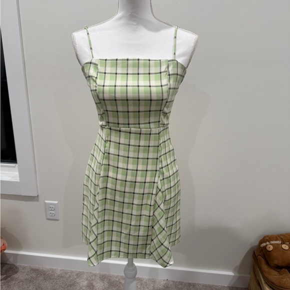 Altar'd State Green Sundress Spaghetti Strap Casual - Picture 1 of 2